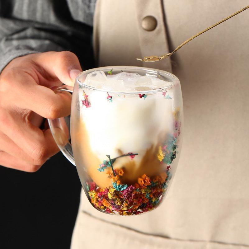 4 FleurGlass™ - L'élégance naturelle dans une tasse