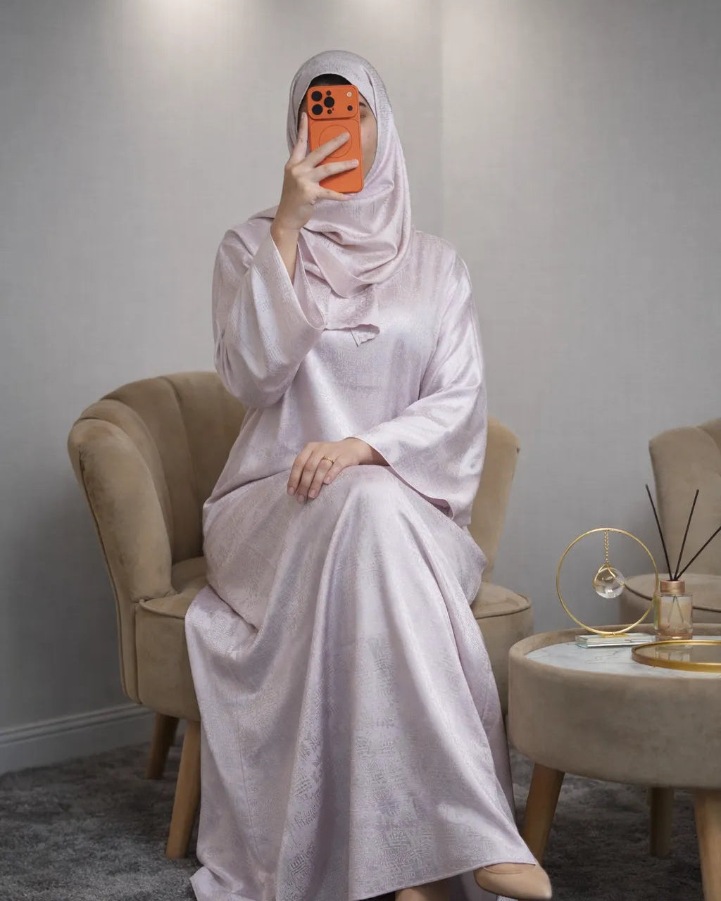 عباية رمضانية بالفولار – تصميم محتشم وراقي R