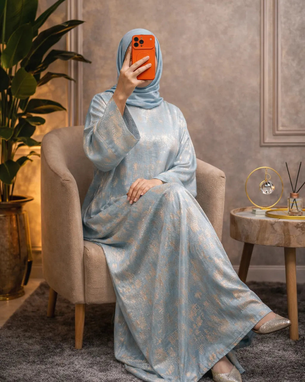 عباية رمضانية بالفولار – تصميم محتشم وراقي ---