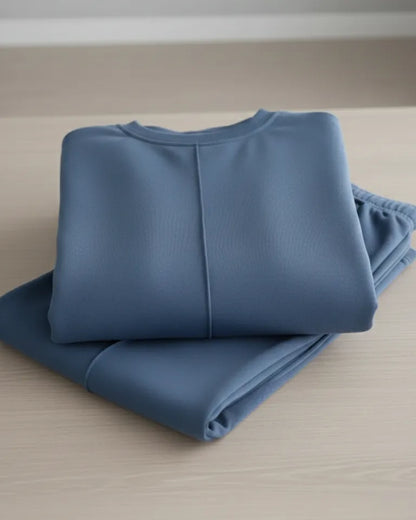 طقم نسائي قطعتين محتشم – سويتشيرت وبنطال واسع