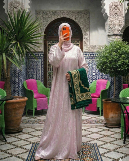 عباية رمضانية بالفولار – تصميم محتشم وراقي --