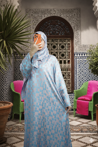 عباية رمضانية بالفولار – تصميم محتشم وراقي